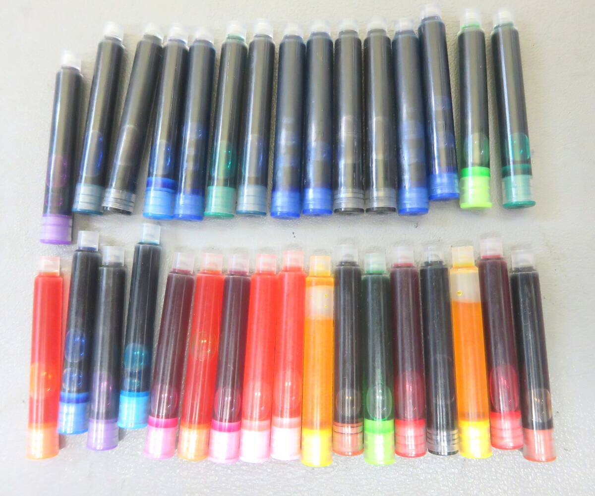1102ナ◆GCQUILL Fountain Calligraphy Pen Set カリグラフィーペン&インク32本◆_画像3