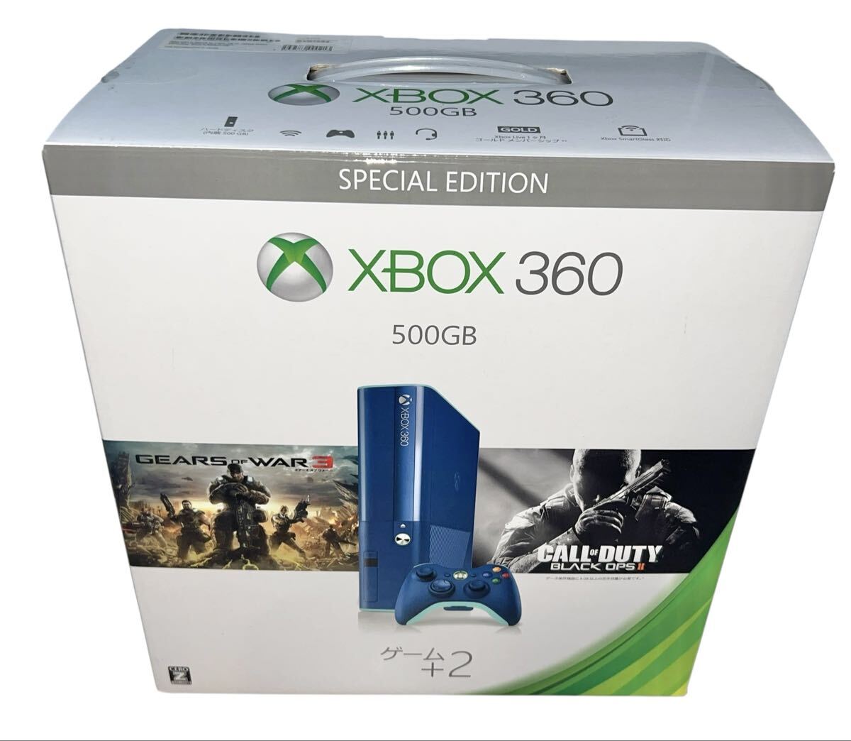 稀少品　Xbox360 本體　500GB ブルー