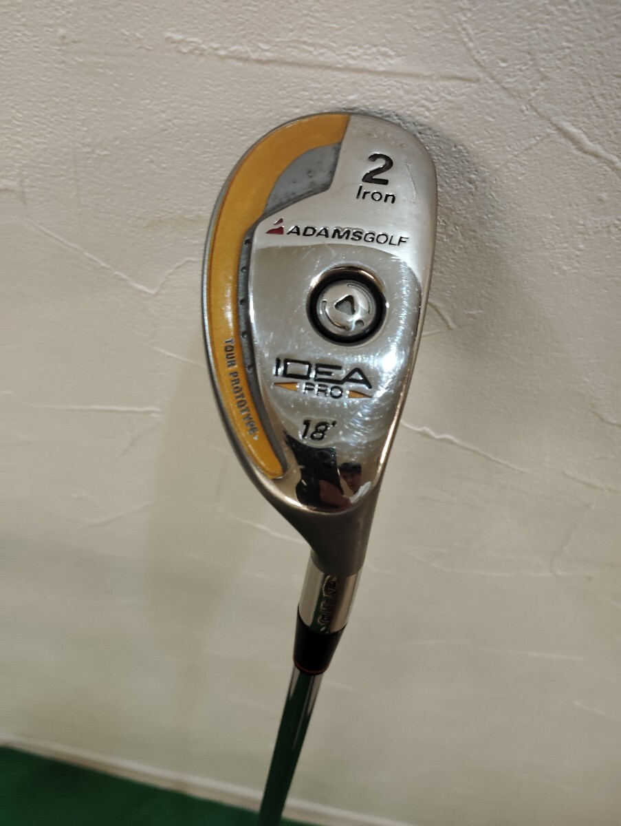 ★中古レア/ADAMS GOLF IDEA PRO ユーティリティ/ロフト18度/2番アイアン/スチール_画像1