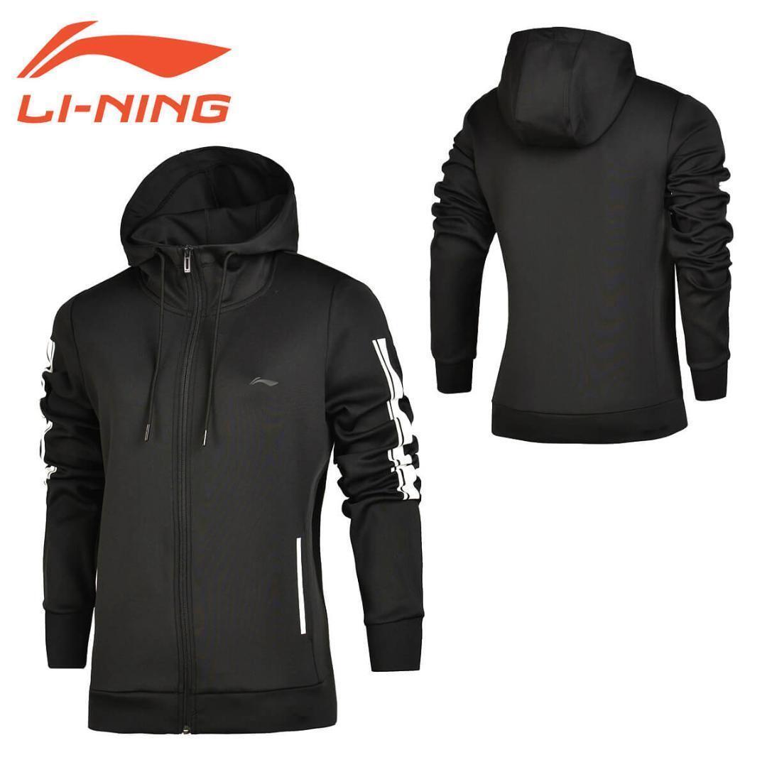 LI-NING（リーニン）ウォームアップ ジャケット　レディース　XS　ブラック★新品 送料無料★バドミントン ウェア パーカー 5711316_画像1