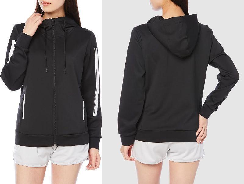 LI-NING（リーニン）ウォームアップ ジャケット　レディース　XS　ブラック★新品 送料無料★バドミントン ウェア パーカー 5711316_画像2