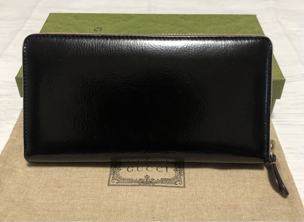 【美品】GUCCIソーホーGGラウンドファスナー／シリアル番號(hào)308004?