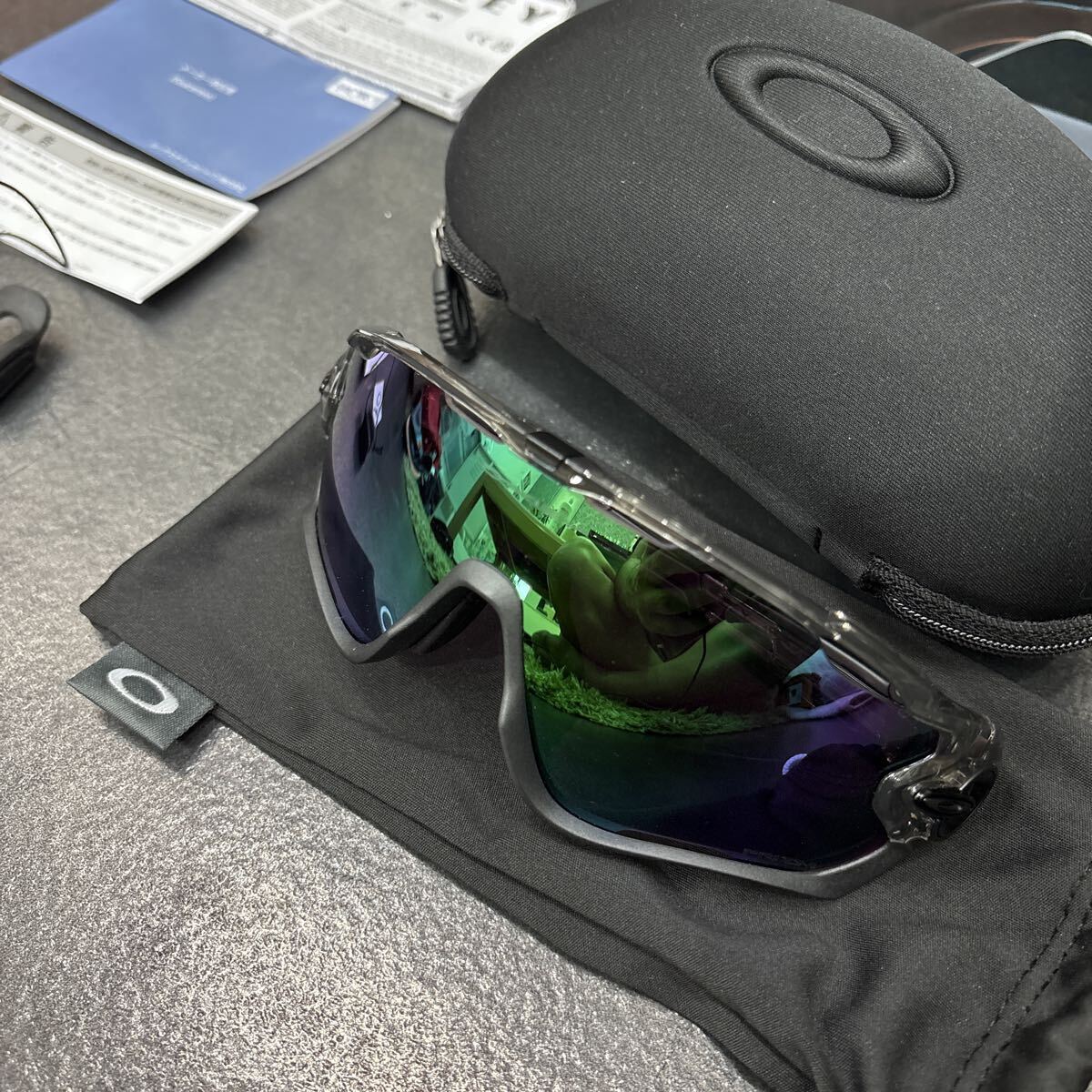 替えレンズ付き OAKLEY サングラス JAWBREAKER ジョーブレイカー プリズムロードジェイド オークリー_画像2