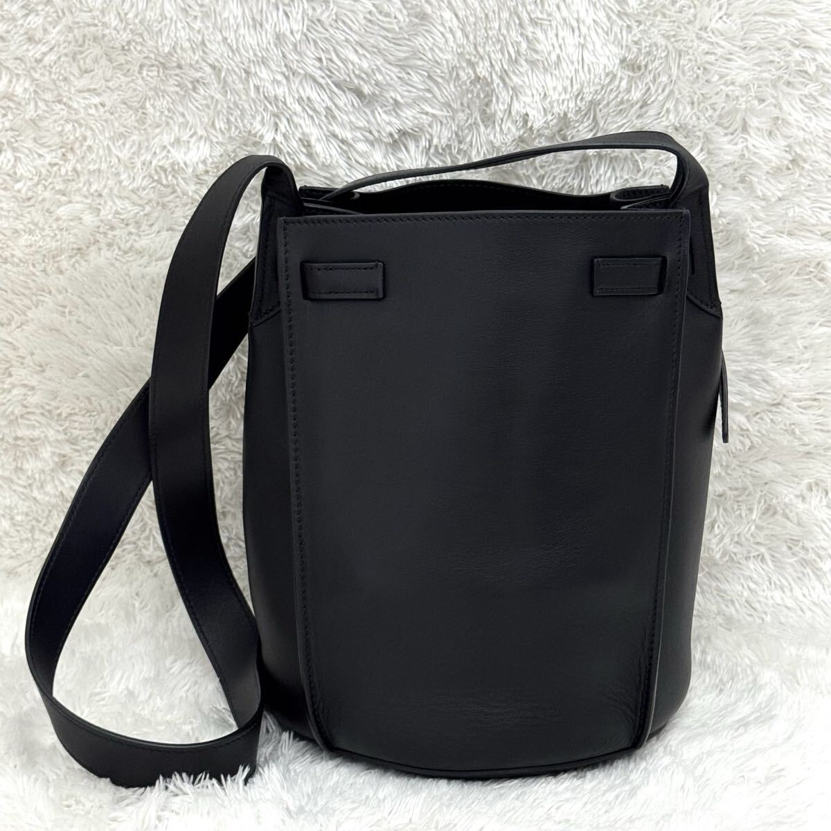 ☆美品☆CELINE セリーヌ ビッグバッグバケット ブラック ショルダーバッグ レザー 黒