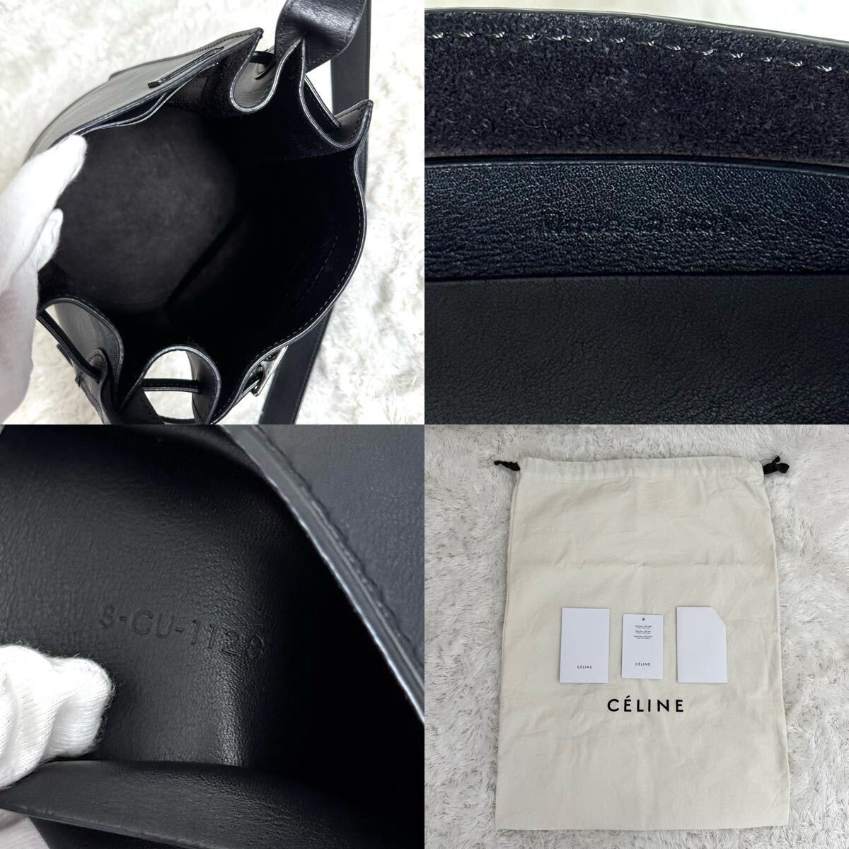 ☆美品☆CELINE セリーヌ ビッグバッグバケット ブラック ショルダーバッグ レザー 黒