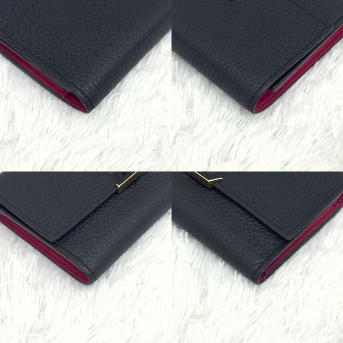☆極上美品☆新型 RFID内蔵 LOUIS VUITTON ポルトフォイユ カプシーヌ 財布 現行 ルイヴィトン トリヨン _画像5