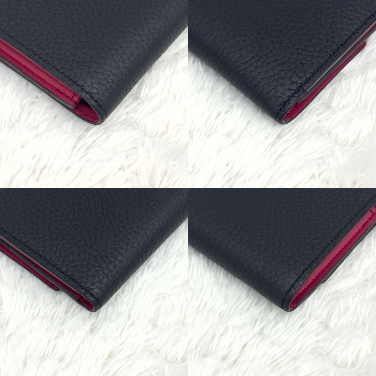 ☆極上美品☆新型 RFID内蔵 LOUIS VUITTON ポルトフォイユ カプシーヌ 財布 現行 ルイヴィトン トリヨン _画像6