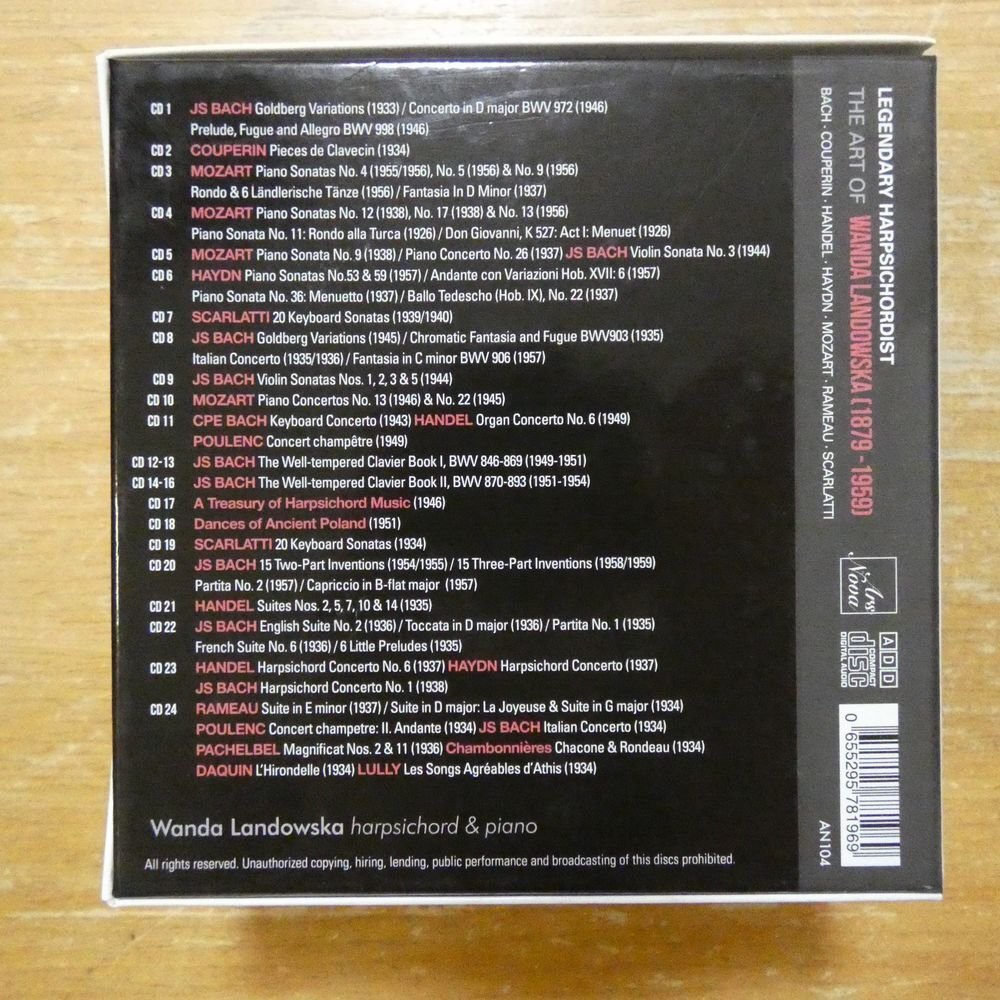 41155450;【ジャンク/23CDBOX】ランドフスカ / Legendary Harpsichordist -The Art of Wanda Landowska (1879-1959)(DISC2欠品)_画像2