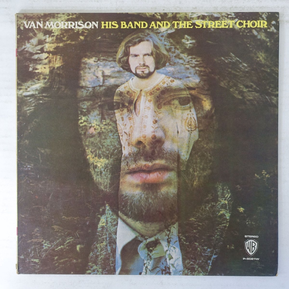 14057318;【ほぼ美盤(pán)/國(guó)內(nèi)盤(pán)/プロモ/青ラベル/見(jiàn)開(kāi)き】Van Morrison ヴァン?モリソン / ドミノ His Band And The Street Choir