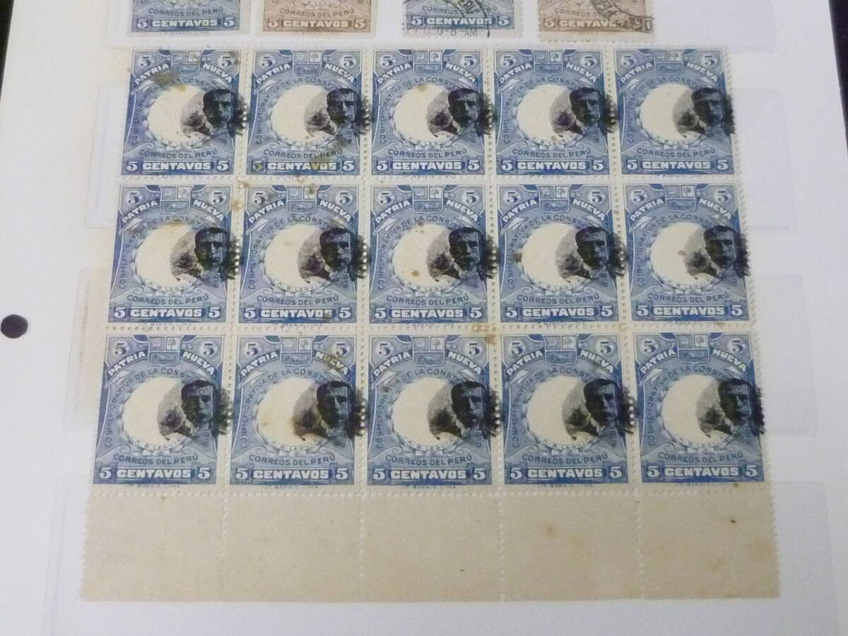 25 M N14pe Roo марка 1919 год SC#220-221* др. итого 4 вид +15 листов блок ( печать смещение )+ покрытие не использовался OH* использованный