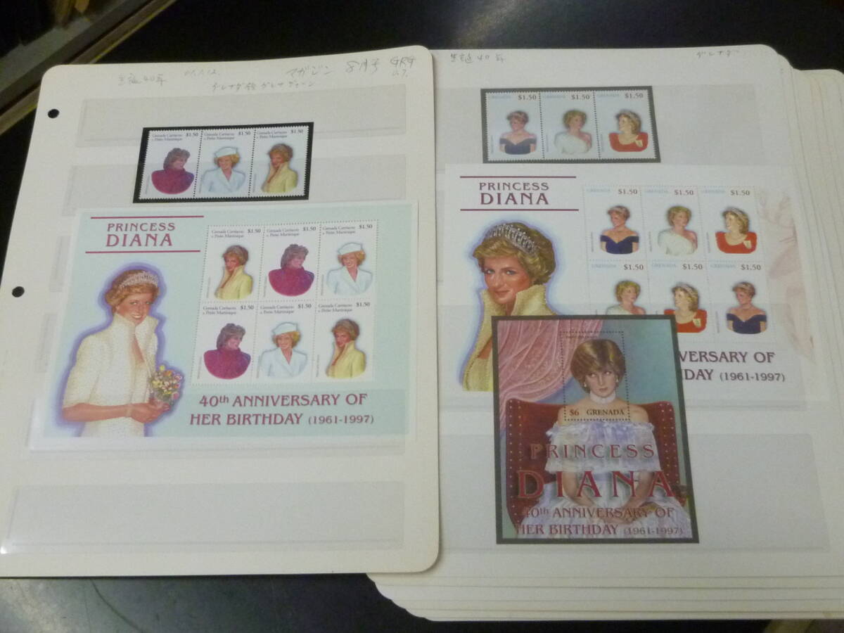 9/20 25 M N6 Diana . марка 2002 год рождение 40 год *. после 5 год итого 12 вид + каждый сиденье 21 вид +FDC не использовался NH*VF