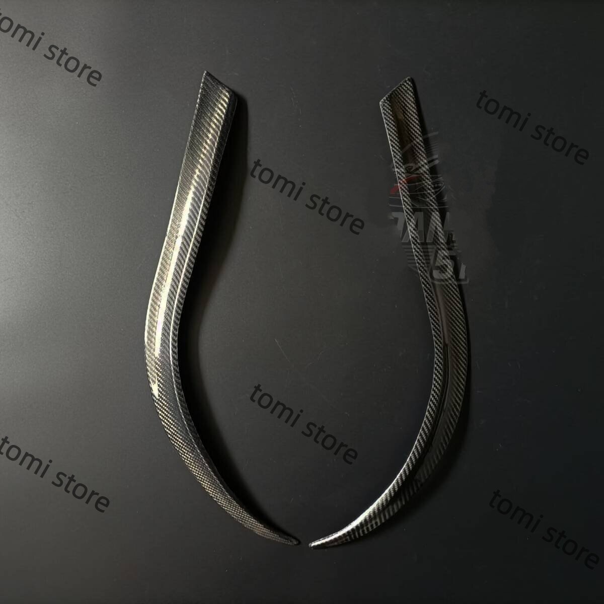  настоящий карбоновый Subaru STI WRX GRB Impreza передняя фара нижняя часть линия левый правый 2 листов 