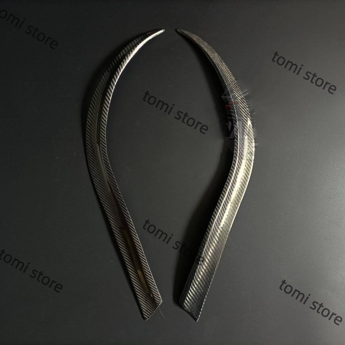  настоящий карбоновый Subaru STI WRX GRB Impreza передняя фара нижняя часть линия левый правый 2 листов 