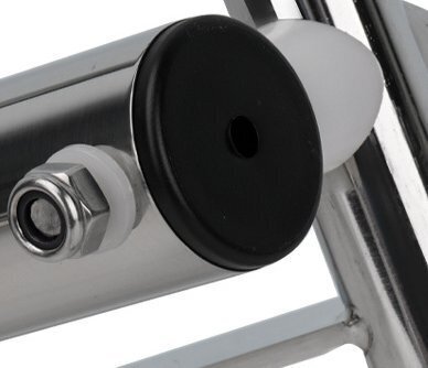 ステンレスを厚くしますボート用下水はしごボートボート折りたたみはしご泳いで登るはしご浮く