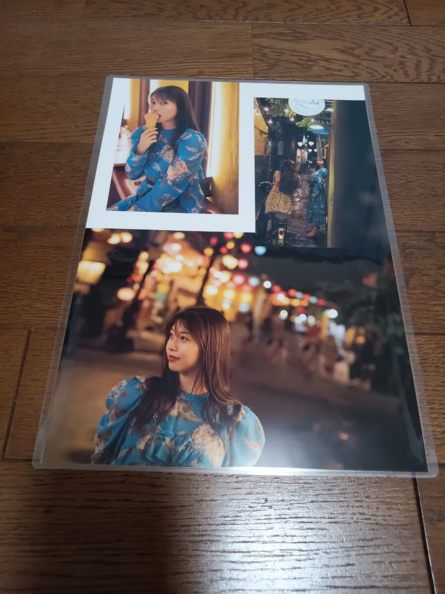 ★厚手ラミネート加工 150μ 切り抜き★ 牧野真莉愛 6ページ A4サイズ 5_画像5