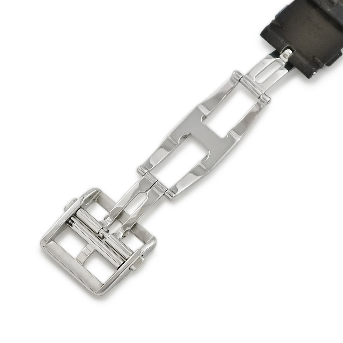 ルイヴィトン 腕時計パーツ 純正 タンブール用 クロコバンド クロコダイル ブラウン 替え ベルト 純正SS製バックル付き 21mm ブラウン 茶_画像4