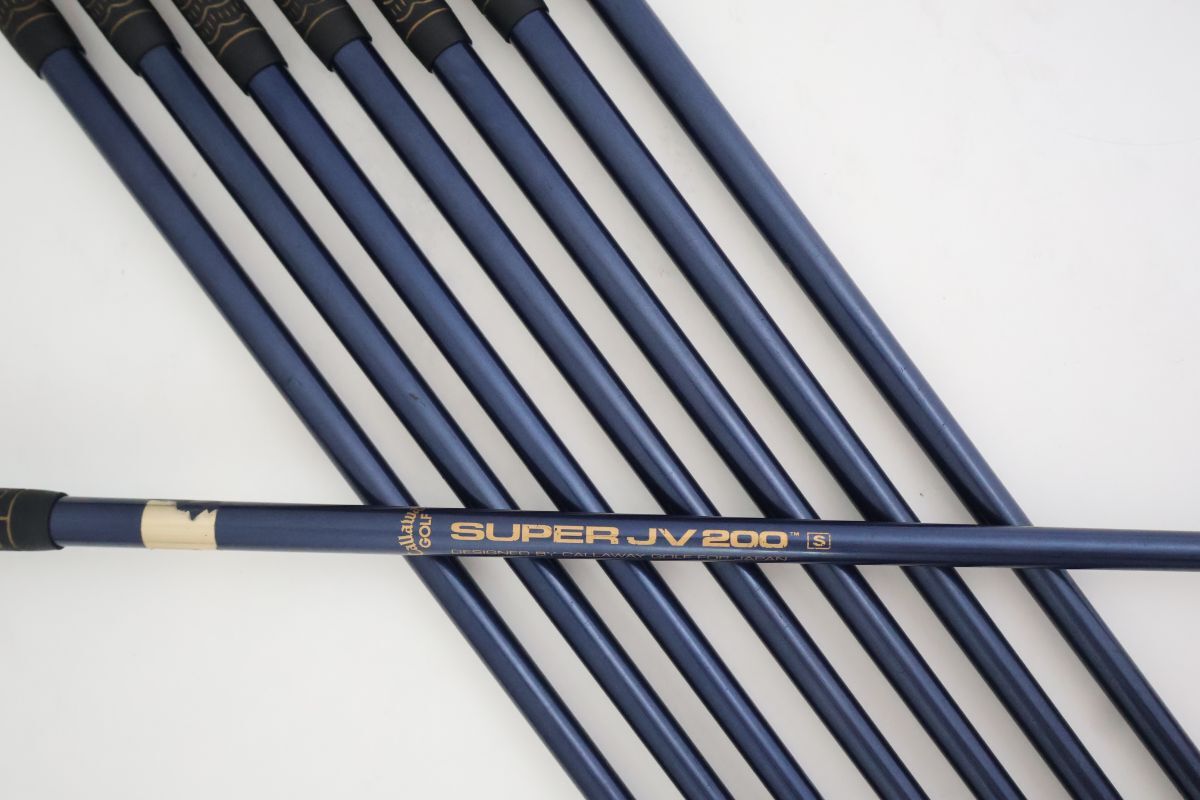 ●1円?！キャロウェイ★ビッグバーサ　X-12アイアン　8本セット　SUPER JV200カーボン　S　日本仕様　(81501
