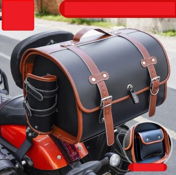 バイクリアボックス33Lトップケースバイクボックスバイク用ボックス着脱スクーターフルフェイス収納可能ヘルメット入れブラック ブラウン