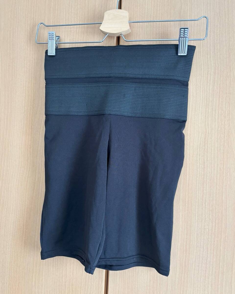 ☆【助野】ガードル 補(bǔ)正下著 美腹 ボディメイク ハイウエスト 引き締め スパッツ サポートレギンス ブラック ３分丈 M～L☆