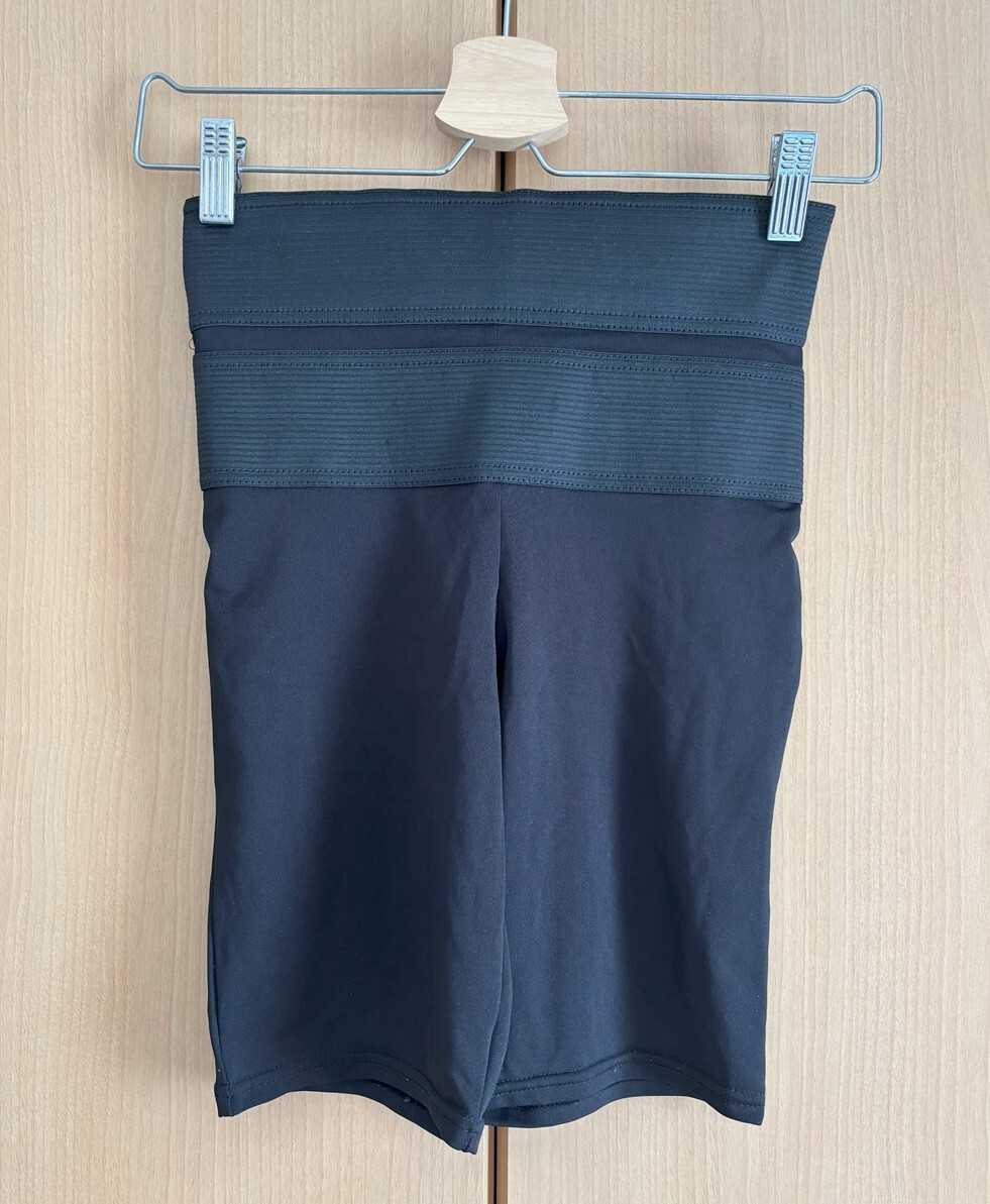 ☆【助野】ガードル 補(bǔ)正下著 美腹 ボディメイク ハイウエスト 引き締め スパッツ サポートレギンス ブラック ３分丈 M～L☆