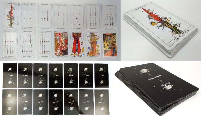 K/ 天野喜孝 幸せをつかむ タロット占い オリジナル・カード78枚 エミール・シェラザード 成美堂出版 1997年 0912-2_画像4