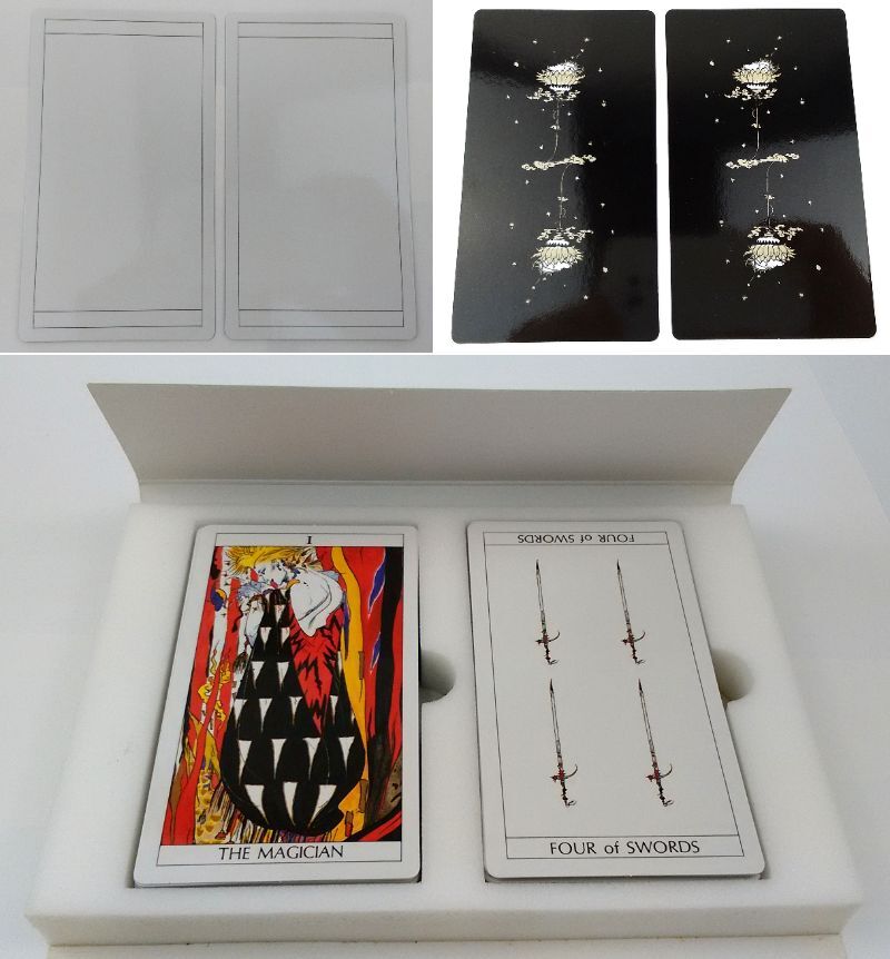 K/ 天野喜孝 幸せをつかむ タロット占い オリジナル・カード78枚 エミール・シェラザード 成美堂出版 1997年 0912-2_画像7