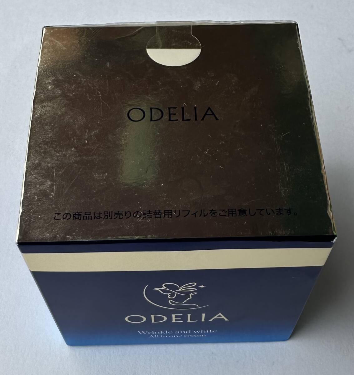1円～【未開封品】ODELIA リンクル＆ホワイト AIO クリーム 50g＋スパチュラ ナイアシンアミド配合 銀座ステファニー