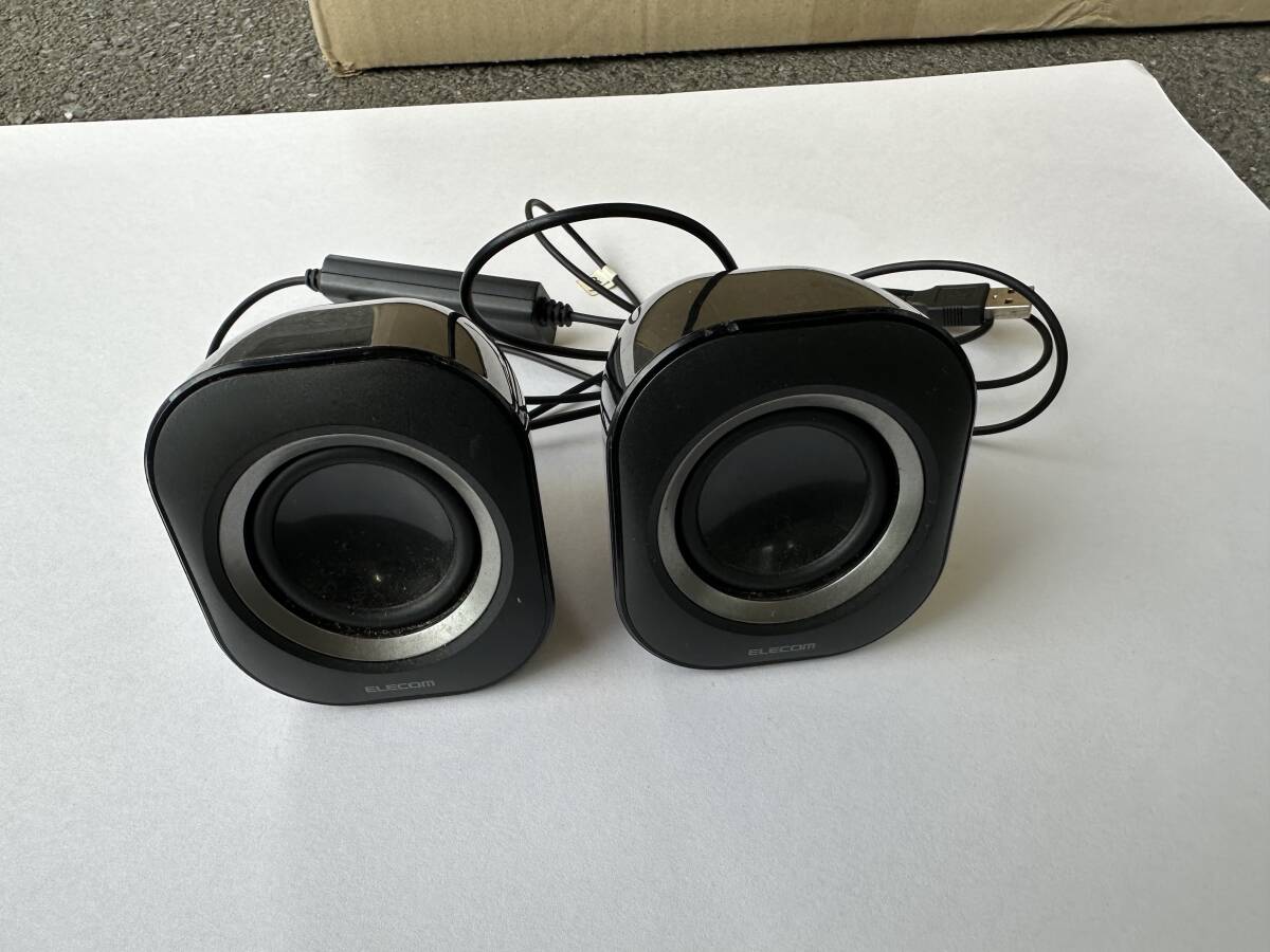 1円～【中古/美品】2.0ch スピーカー MS-P08Uシリーズ MS-P08UBK BLK ELECOM 