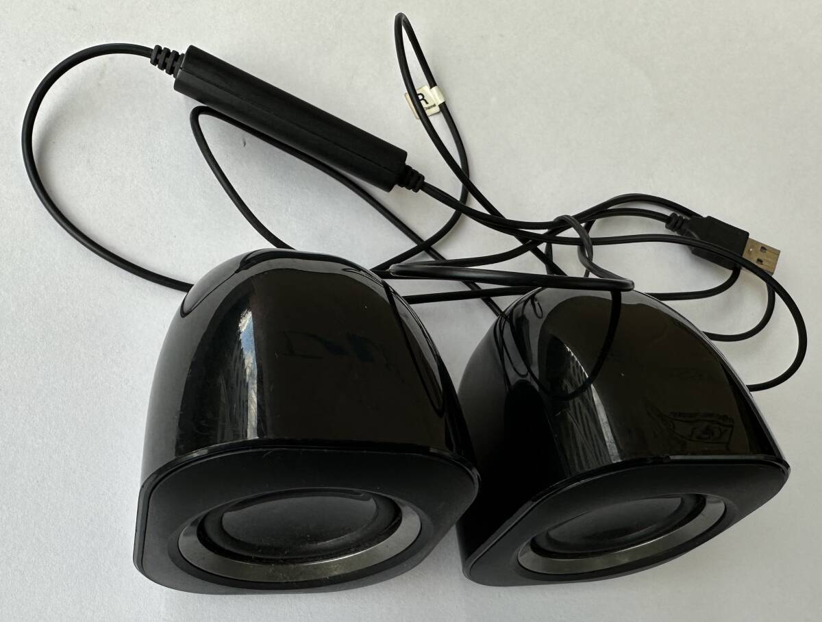 1円～【中古/美品】2.0ch スピーカー MS-P08Uシリーズ MS-P08UBK BLK ELECOM 