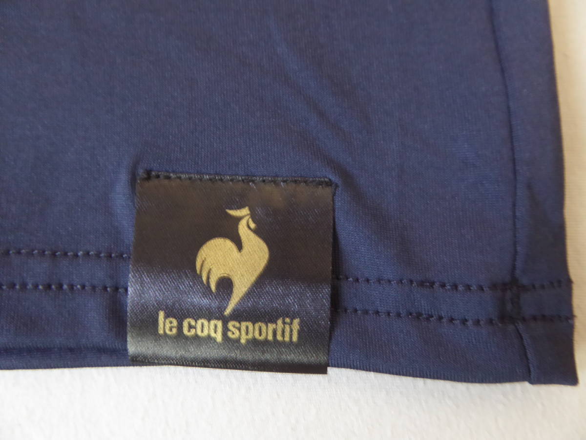 lecoq GOLF ルコック ゴルフ [12609] 裏起毛 暖か 保温 防寒 ストレッチ ハイネック長袖シャツ　LL　紺　②_画像3
