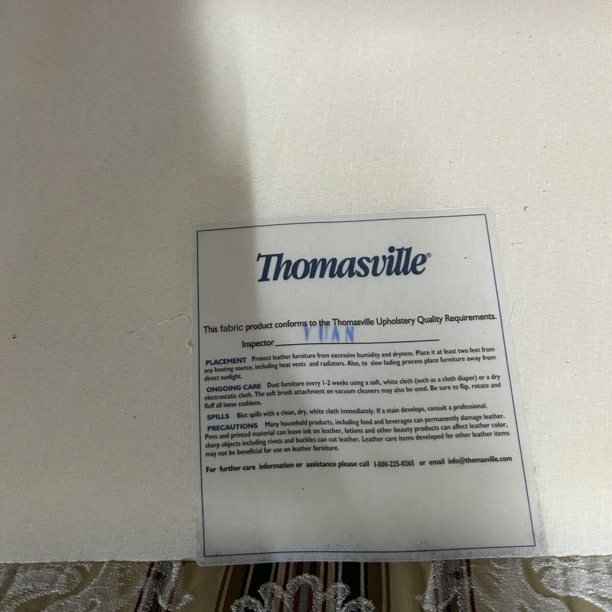 Thomasville トーマスビル 3人掛けソファ インテリア 家具 大塚家具取扱(2)_画像6