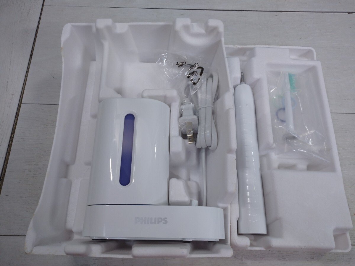 「送料無料」○ PHILIPS フィリップス ソニッケアー イージークリーン 電動歯ブラシ HX6531 ホワイト 箱開封済 長期保管品 未使用品