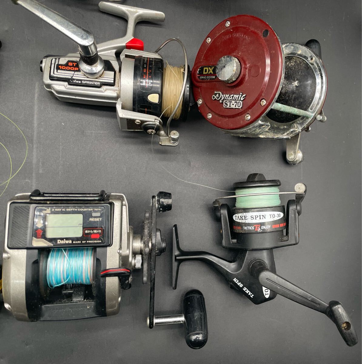 KH 釣りリールまとめ1 DAIWA SHIMANO OLYMPIC RYOBI など　 ダイワ シマノ オリムピック リョービ　動作未確認(rèn)　釣具　16點　7.5kg
