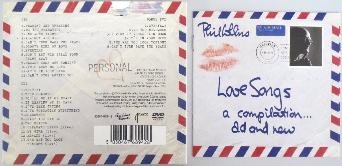 PHIL COLLINS / LOVE SONGS - SPECIAL EDITION / 2CD+DVD 輸入盤(pán) ［フィル?コリンズ、GENESIS］