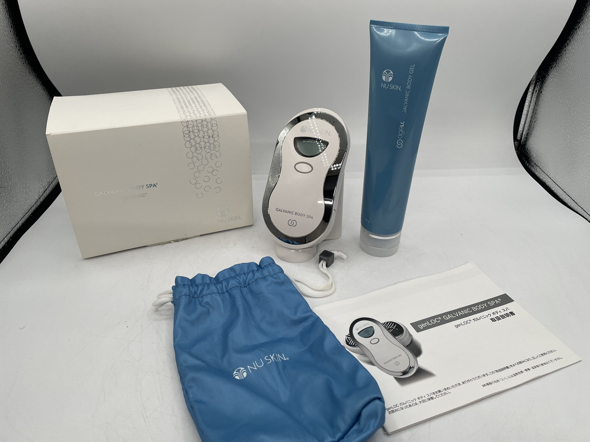 【通電確認(rèn)済み】Nu skin ニュースキン ageLOC ガルバニック ボディスパ 本體＋ageLOC ガルバニック ボディジェル セット　中古【H212】