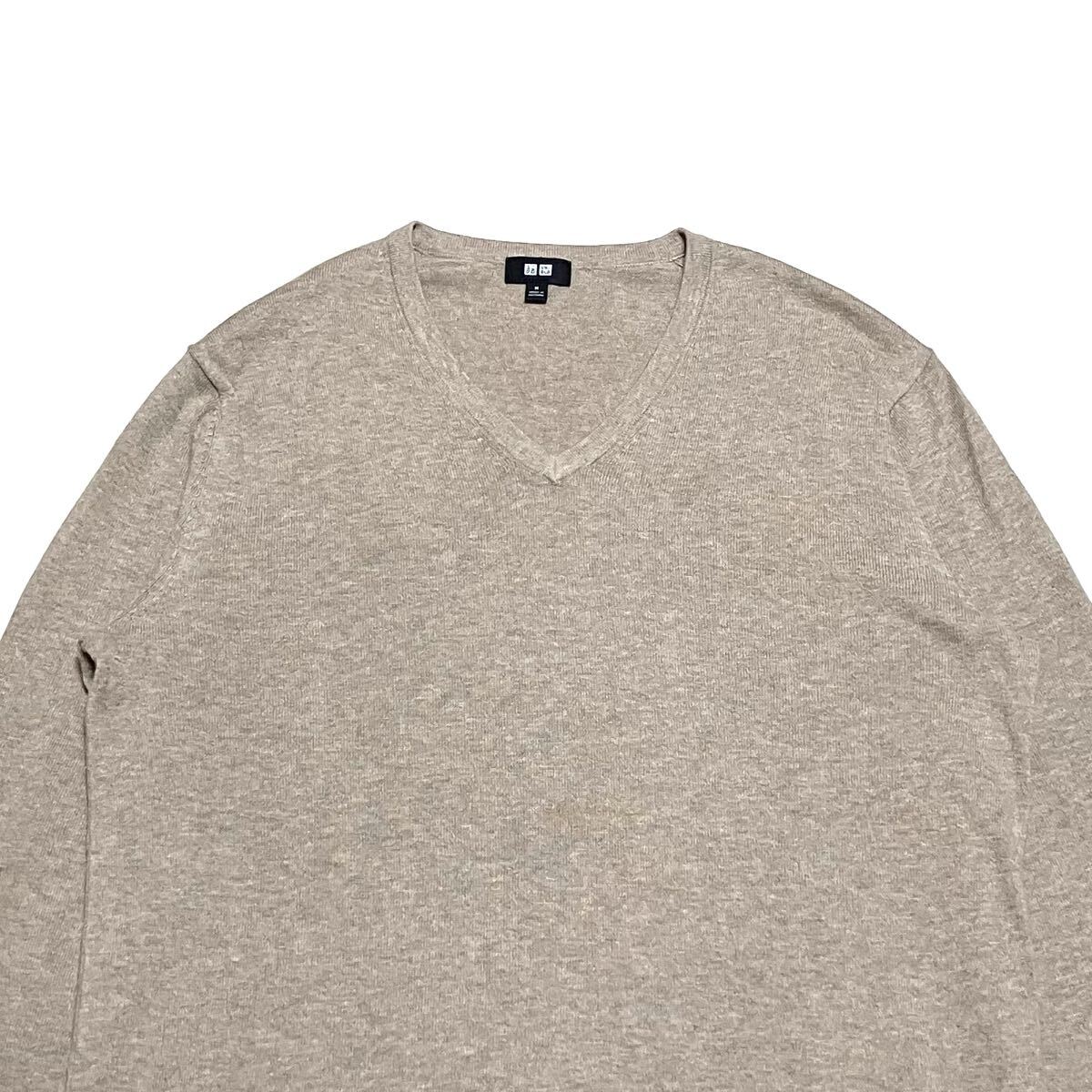 送料無料 UNIQLO カシミヤ コットン ニット セーター_画像3