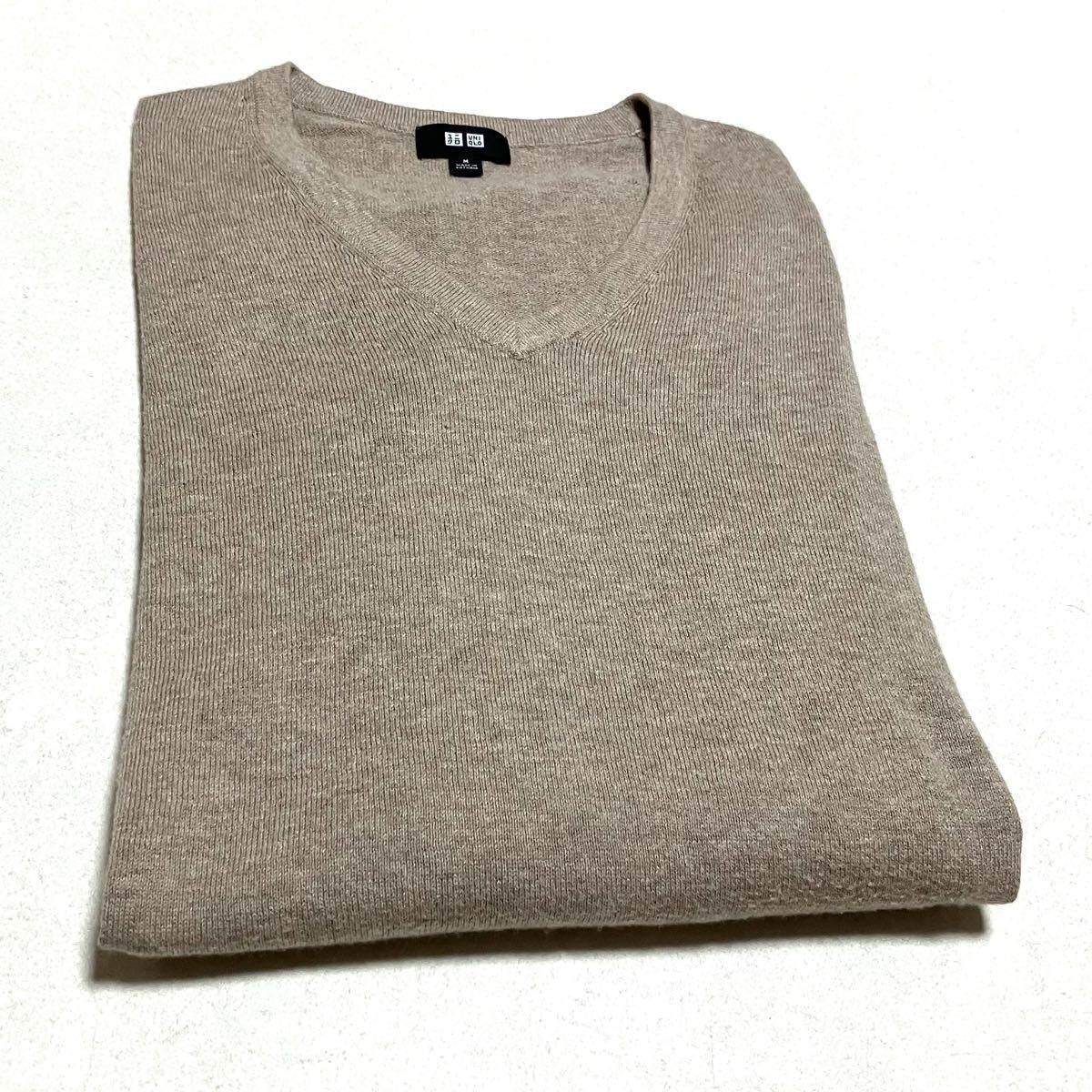 送料無料 UNIQLO カシミヤ コットン ニット セーター_画像8