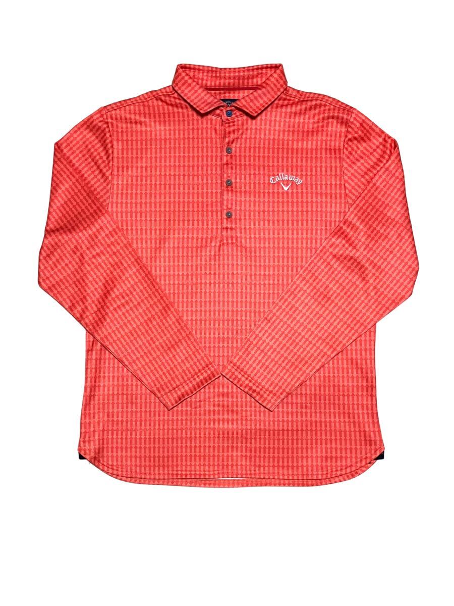 送料無料 大きいサイズ 美品 キャロウェイ 長袖 ポリエステル シャツ ゴルフウェア_画像3