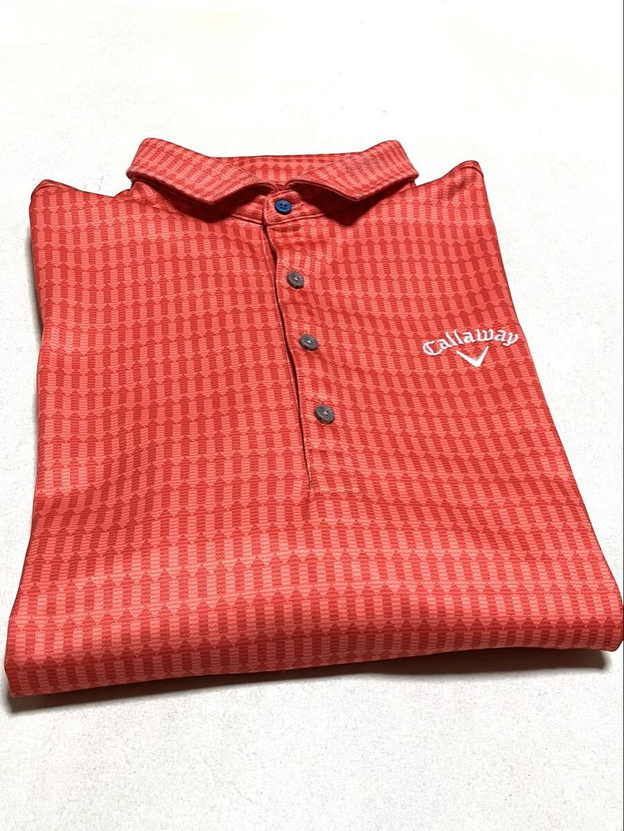 送料無料 大きいサイズ 美品 キャロウェイ 長袖 ポリエステル シャツ ゴルフウェア_画像10