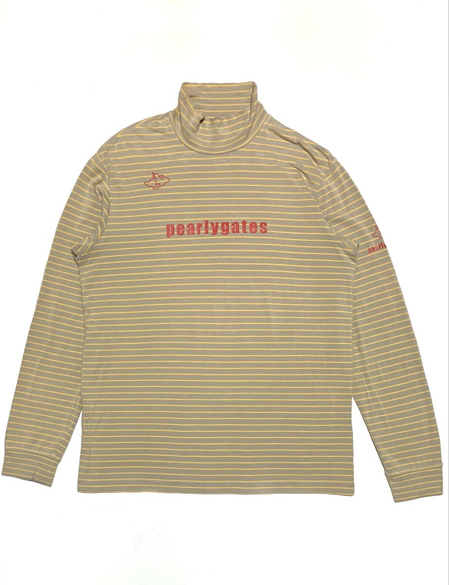 送料無料 パーリーゲイツ ハイネック ストレッチ 長袖 シャツ ゴルフウェア_画像1