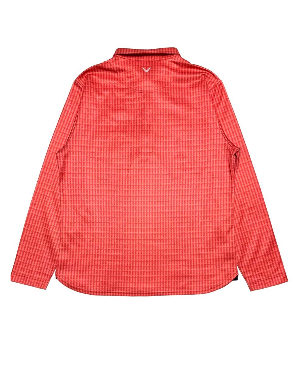 送料無料 大きいサイズ 美品 キャロウェイ 長袖 ポリエステル シャツ ゴルフウェア_画像2