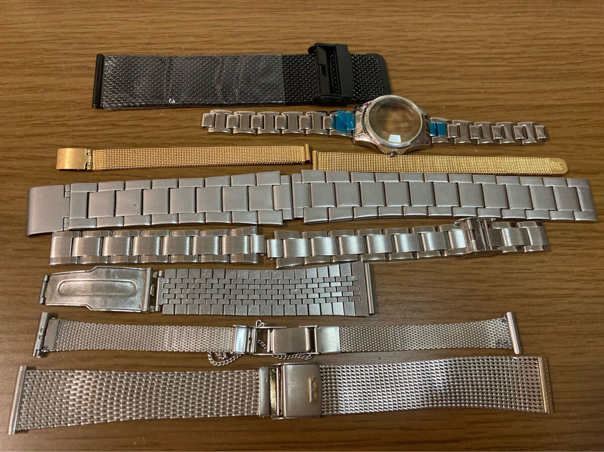 【ジャンク品】時計替えベルトパーツ TECHNOSテクノスBambiバンビ Marumanマルマン etc パーツ取りに