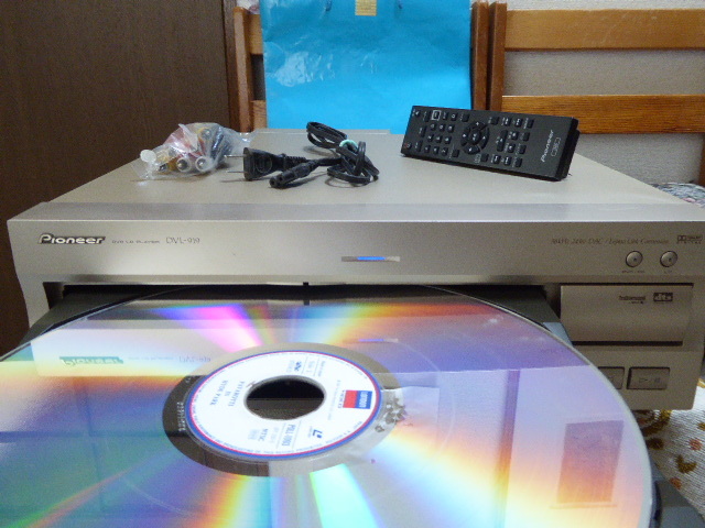 貴重!!PIONEER DVL-919 リモコン付 整備極上品`2001年AJPP051984保証あり★