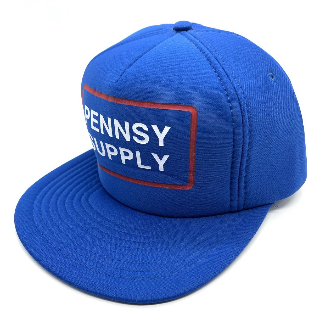 【ヴィンテージ】80s Pennsy Supply 企業モノ トラッカーキャップ 帽子 ５パネル スナップバック プリントロゴ ビンテージキャップ_画像2