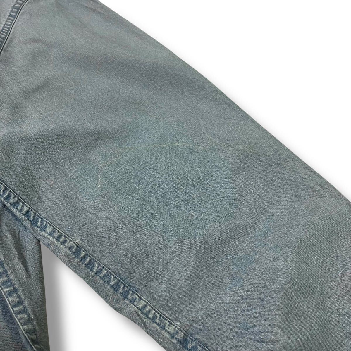 L.L.Bean(エルエルビーン) SLIGHTLY FITTED デニムシャツ L ワークシャツ 長袖シャツ ワイシャツ アウトドア キャンプ 古着_画像7