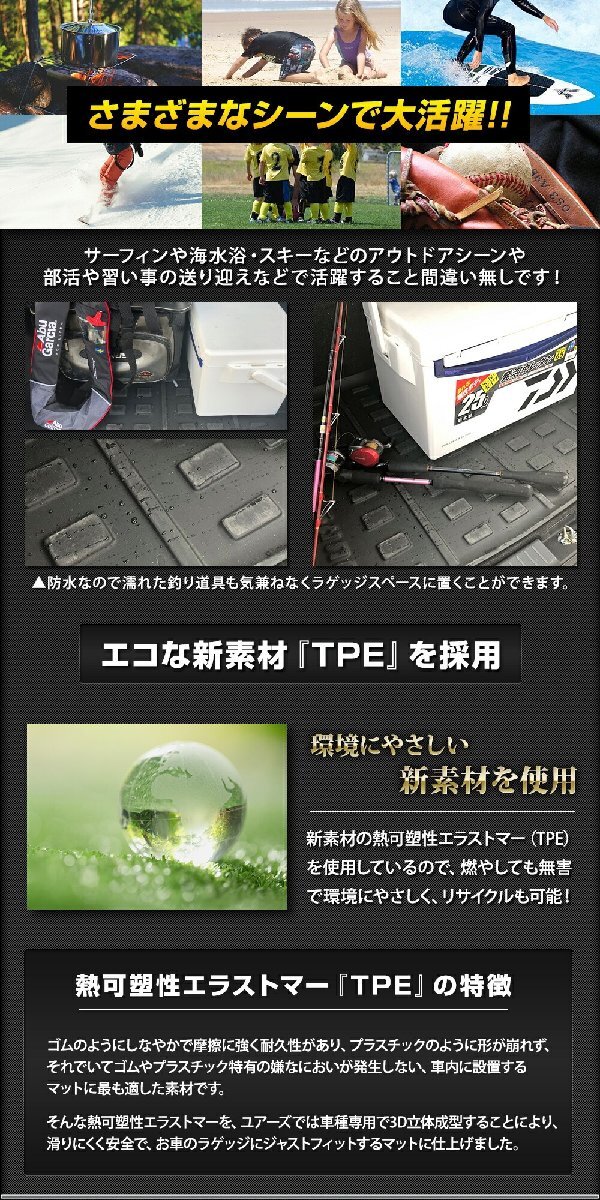 【訳あり品】 C28 セレナ 専用 3D スポーツマット ラゲッジマット SERENA 防水 掃除 キズ 防止 カバー保護(hù) ニッサン 日産 NISSAN [OU]