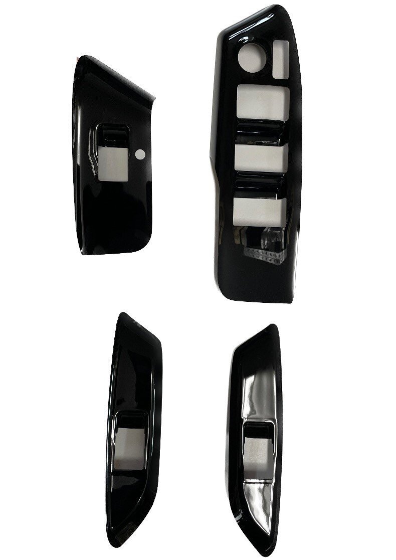 【訳あり品】 シエンタ 専用 ウィンドウ スイッチ パネル ガーニッシュ 4PCS (ピアノブラック） SIENTA MXP系 10系 メッキ [OU]