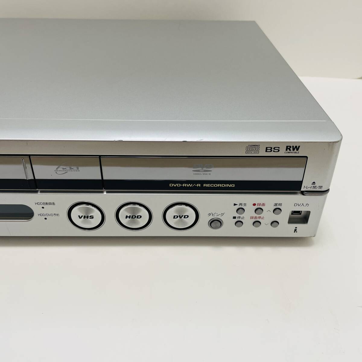 【整備済み】SHARP DVD/VHD/HDDレコーダー DV-TR11 動(dòng)作品 VHS?DVD?HDDダビングOK シャープ