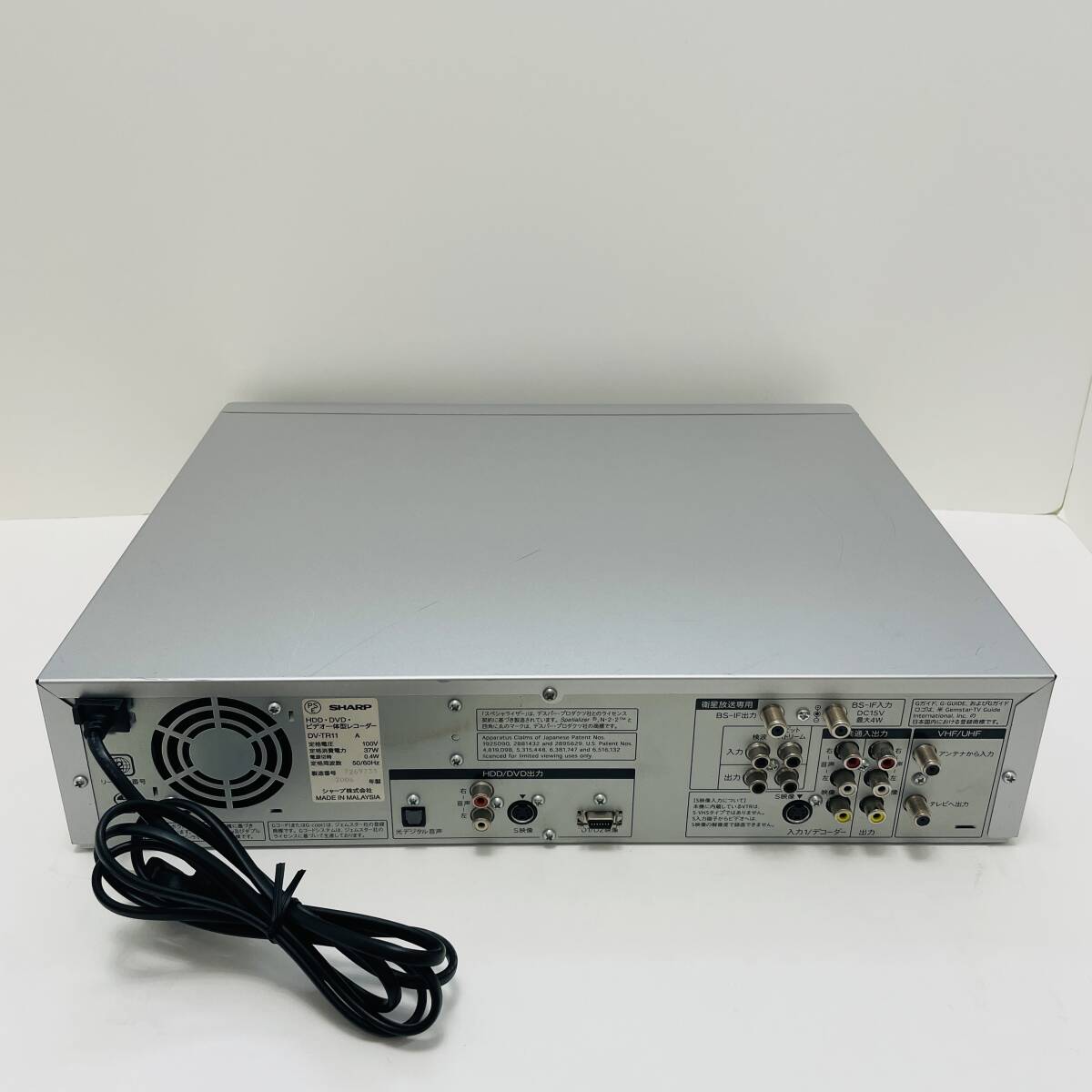 【整備済み】SHARP DVD/VHD/HDDレコーダー DV-TR11 動(dòng)作品 VHS?DVD?HDDダビングOK シャープ