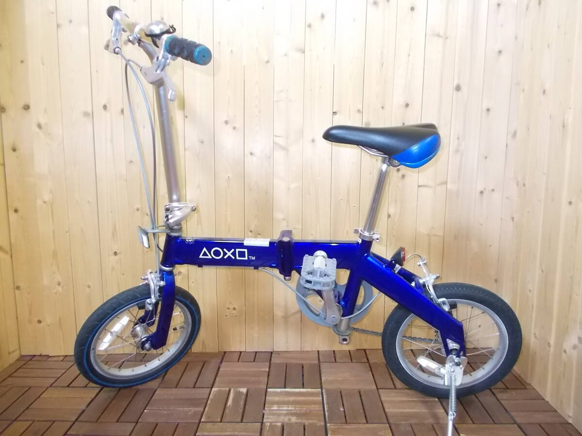 PlayStation 折り畳み 自転車◆プレイステーション 自転車 折り畳み ブルー色 △○×□ 14インチ 現状品 詳細不明 _画像9